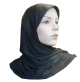Hijab noir une piece simple