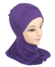 Hijab cagoule une piece couleur mauve