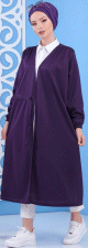 Kimono fermeture cache-cur pour femme - Couleur violet