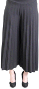 Jupe-culotte plissee et evasee - Taille Standard - Couleur Noir