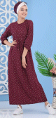 Robe pas cher imprimee etoiles pour femme style decontracte (Grande taille disponible) - Couleur Violet