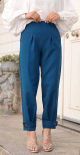 Pantalon femme classique et casual (Boutique Hijab en ligne) - Couleur bleu indigo
