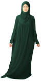 Jilbab ample une piece - Marque Best Ummah (Boutique Jilbeb femme musulmane) - Couleur Vert fonce