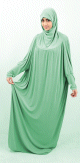 Jilbab ample une piece - Marque Best Ummah (Boutique Jilbeb femme musulmane) - Couleur Vert menthe intense