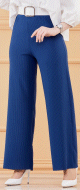 Pantalon ete style habille (Vetement chic pour femme) - Couleur bleu