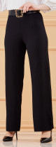 Pantalon ete style habille (Vetement chic pour femme voilee) - Couleur noir