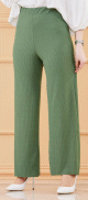 Pantalon ete style habille (Vetement chic pour femme) - Couleur kaki clair