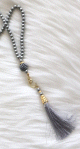 Chapelet "Sebha" de luxe a 99 perles - Couleur gris argente