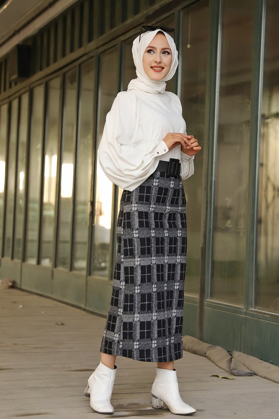 Jupe plissée pour femme (Boutique vêtement turque en ligne) - Couleur prune