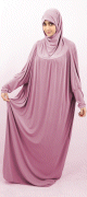 Jilbab ample une piece - Marque Best Ummah (Boutique Jilbeb femme musulmane) - Couleur vieux rose