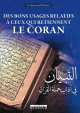 Des bons usages relatifs a ceux qui retiennent Le Coran