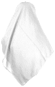 Hijab (foulard carre 1m20) de couleur blanc en tissu crepe