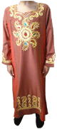 Robe "Leila" avec broderies dorees